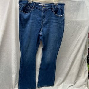 Signature Levi Strauss faded strechy bootcut jeans sz 18m 34x32